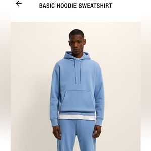 Zara | Shirts | Zara Men Basic Light Blue Hoodie | Poshmark